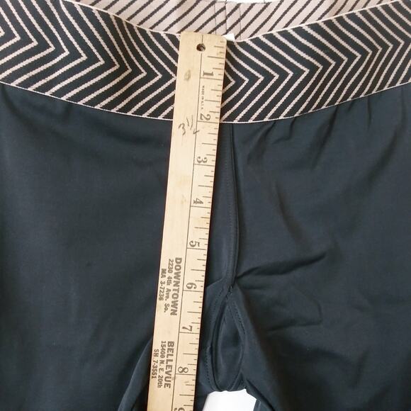 Olympia Zeus Crop Leggings Womens XS Black Taupe Activewear Workout Gym Train - Picture 11 of 12